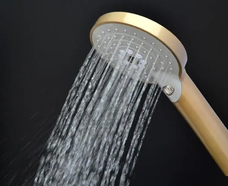 3 modes ABS plastic Bathroom shower head big panel round Chrome rain