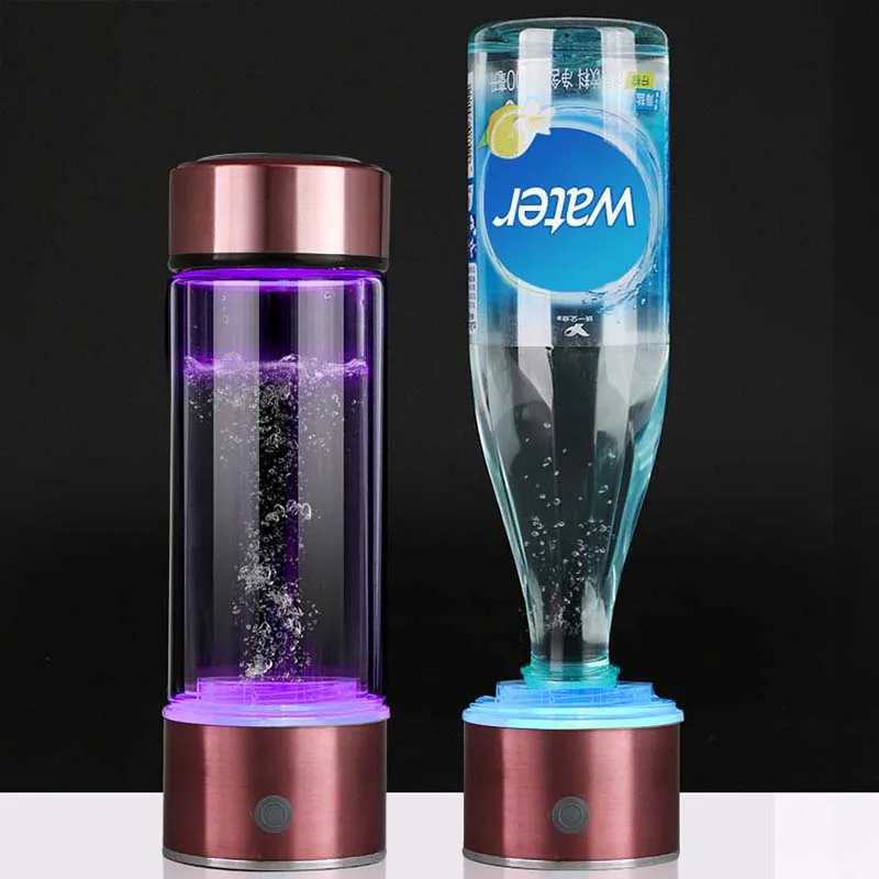 

suncup Healthy Anti-Aging Hydrogen Rich Water Bottle Generator 380ml USB Rechargeable Hydrogen Rich lonizer Alkaline Water Maker
