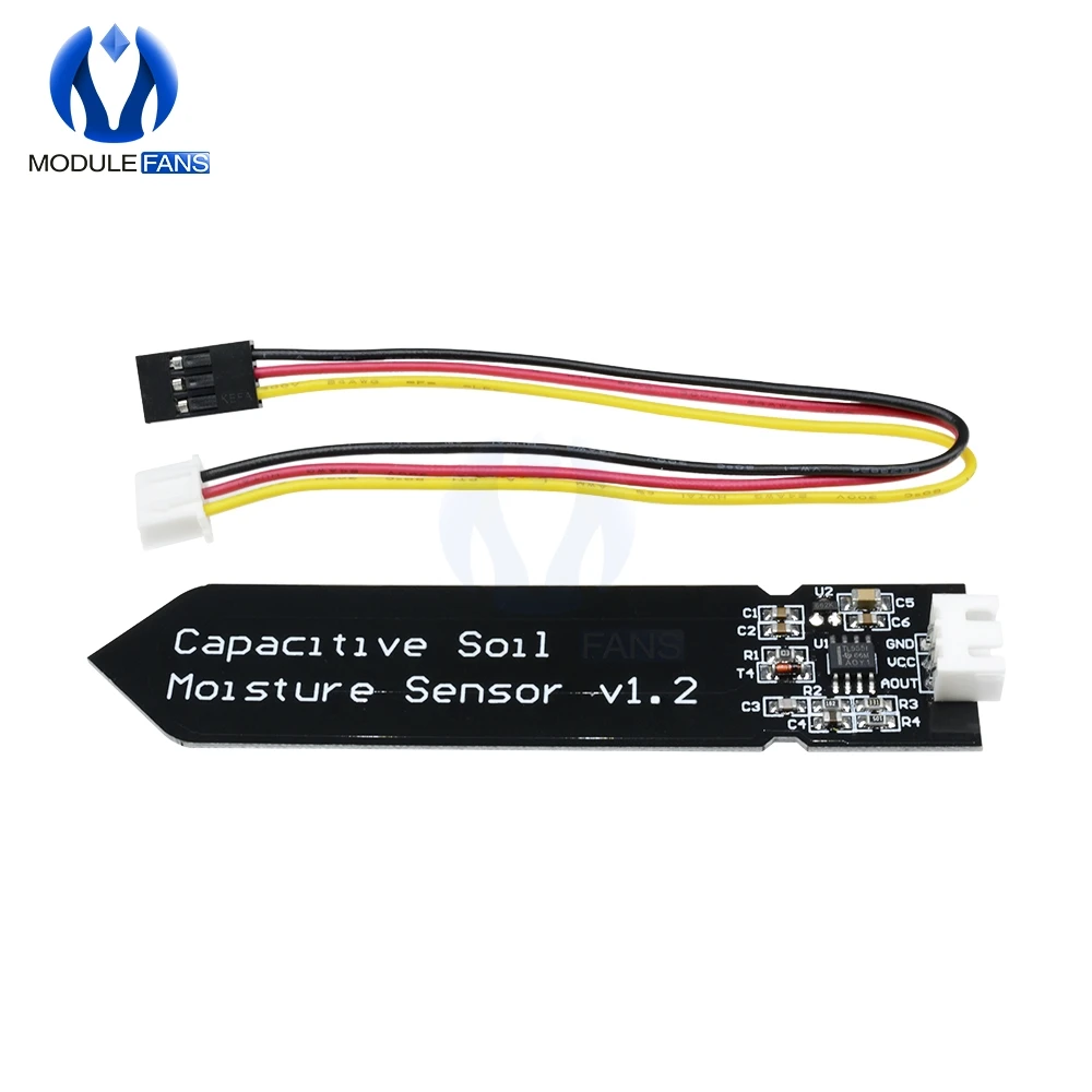 

Capacitive Soil Moisture Reed Magnetron Sensor Wide Voltage Corrosion Resistant For Arduino Module Switch Board Wire V1.2