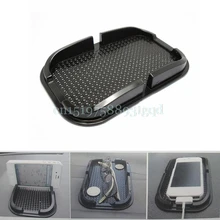 Мягкая Авто подставка против скольжения автомобильный коврик держатель подставка для мобильного телефона черный нескользящий коврик