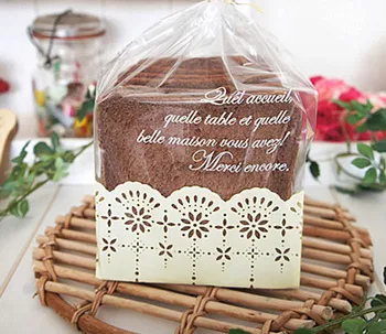 

50pcs/lot Lace Bread Packing Bag,Plastic Bakery Gift Package Bag