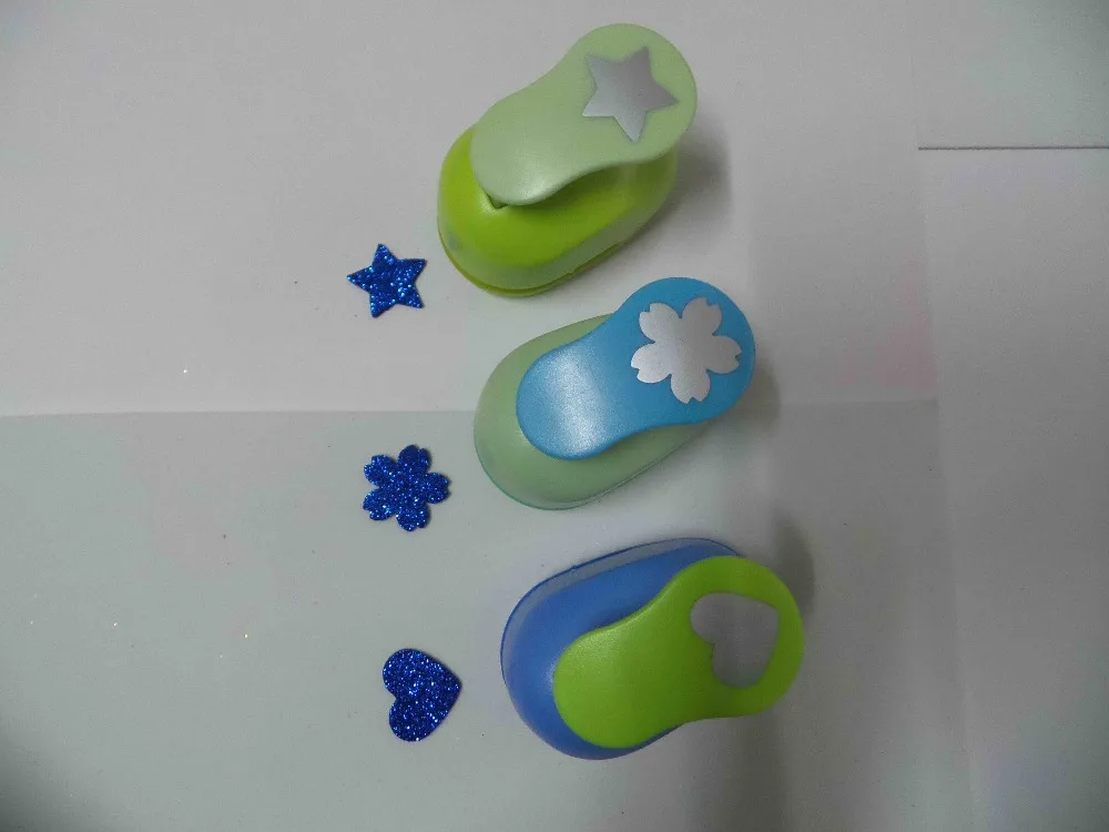 3pcs(2.5cm) sakura,heart,star shape craft punch set Punch Craft Scrapbooking school Paper Puncher eva hole punch free shipping