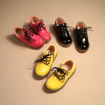 

spring and autumn new leather boys and girls waterproof shoes kids children formal shoes boys black school shoes formal sho