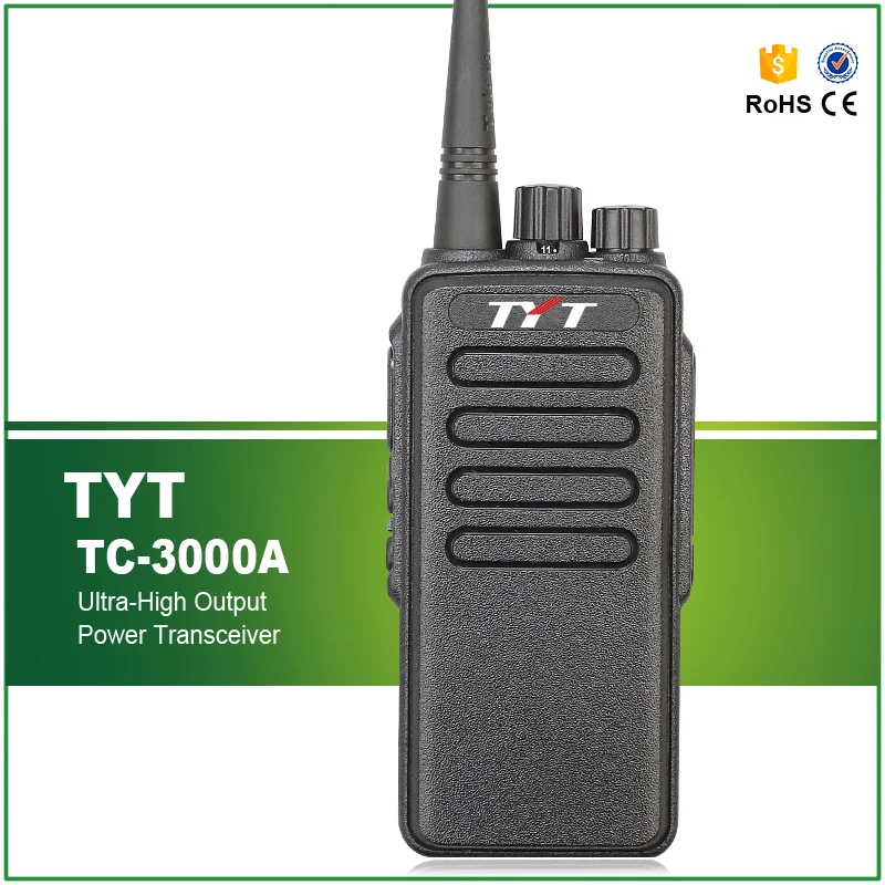 Оригинальный TYT TC-3000A 10 Вт Max Портативный FM трансивер UHF 400-520 мГц 3600 мАч 1750 Гц Walky Talky