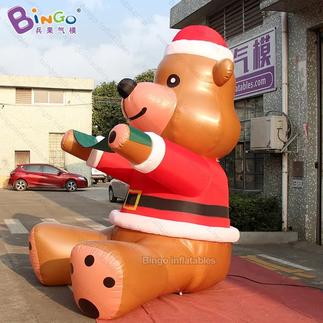 3 5m tall inflatable christmas bear brown 11 5ft sitting teddy bear