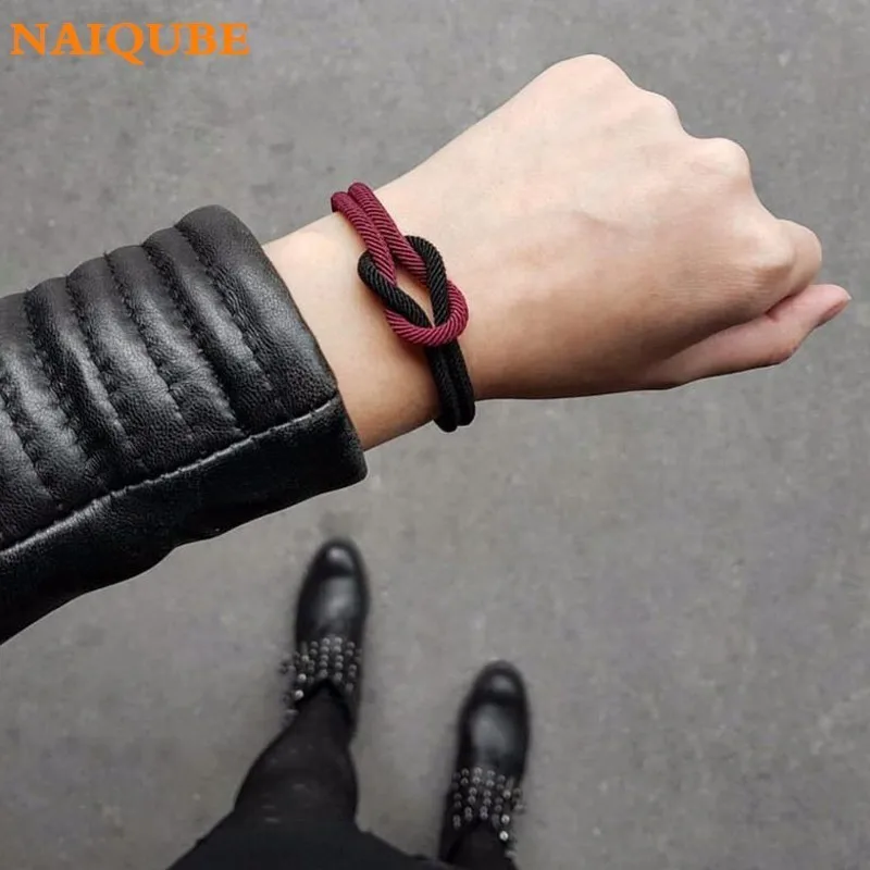 Браслет NAIQUBE из нержавеющей стали для мужчин и женщин Ювелирное Украшение