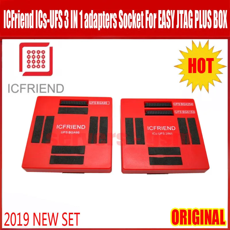 UFS разъем адаптера ICFriend ICs-UFS 3 в 1 поддержка UFS BGA254 BGA153 BGA9 с легкий JTAG плюс коробка