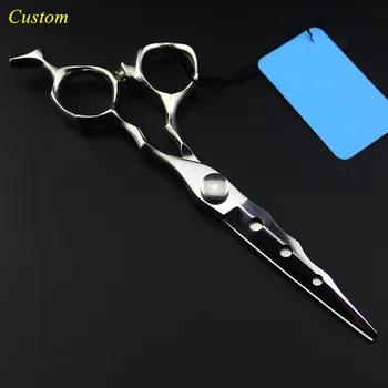 

Custom upscale japan 440c 6 inch cut hair scissors makeup scissor hair cutting barber makas haircut shears hairdressing scissors