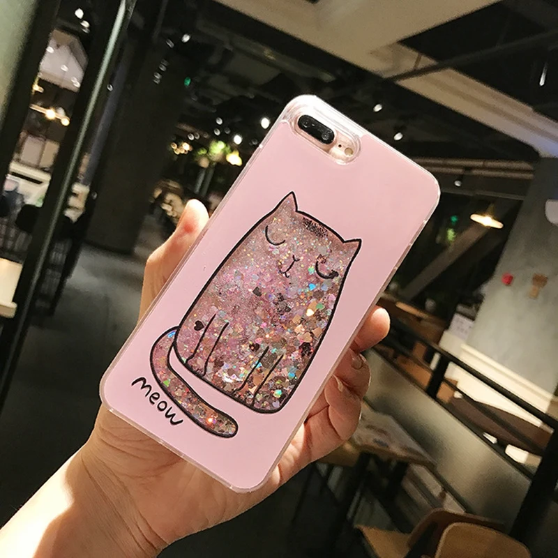 Жидкий Блестящий динамический чехол для iphone 7 мобильного телефона 6 8 plus чехлы