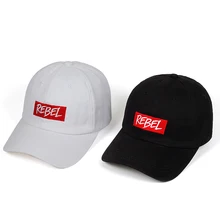 REBEL Регулируемая хлопковая кепка для мужчин и женщин цветные резинки для волос emberoidery уличные бейсболки бейсболка для отдыха камуфляжные шапки