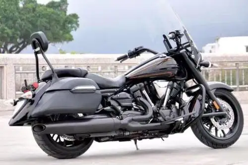 Для Harley Davidson Road King Touring Honda VTX1300 Yamaha DS XVS багажная седельная сумка, мотоциклетная жесткая кожаная седельная сумка для багажника