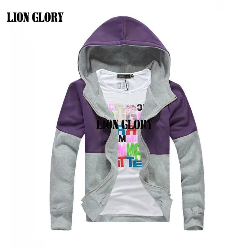

2017 Spring and Autumn Men's Movement Hoodie Spell Color Long-sleeved Hooded Sweatshirts Leisure Lovers Free Delivery MY287