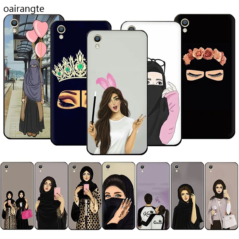 

Muslim Islamic Eyes Arabic Hijab Girl Soft TPU phone case for OPPO R17 R15 F11 Pro R11 R9 S A77 A73 A83 A7 A37 A59 A5