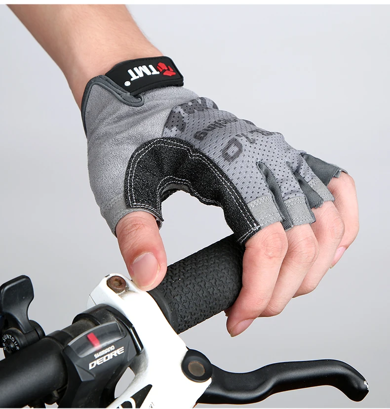 TMT перчатки для велоспорта короткие спортивные перчатки гелевая подкладка противоскользящие перчатки для езды на велосипеде спортивные Противоударные Защитные перчатки на открытом воздухе