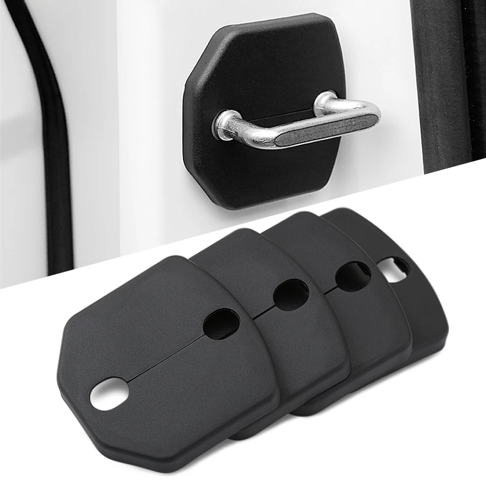 

4Pcs For Ford Focus 3 Fiesta Kuga 2 Escape 2013-On Car Door Lock Cover Anti-Rust Door Catch Buckle Protector Case Cap Sticker