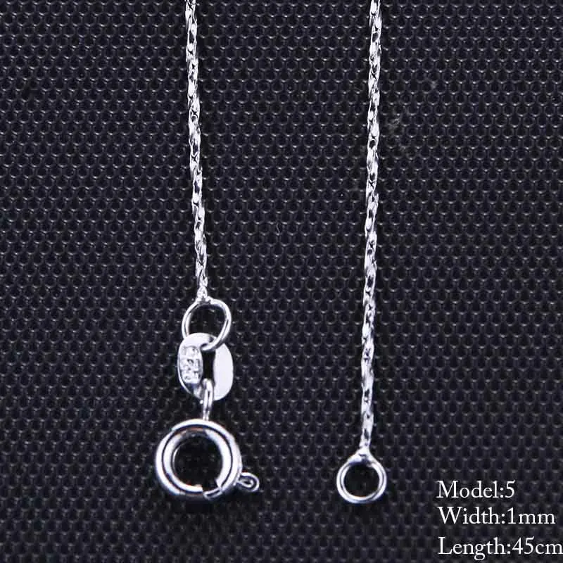 10 Style Sterling Chain Necklace 2 Style Stainless Steel Chain With Lobster Clasps Fine Chain Men Women Accessories 