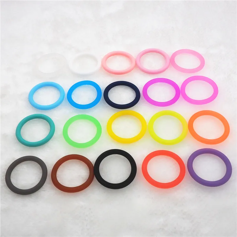 

Chenkai 1000pcs BPA free Silicone Adapter O rings DIY Baby NUK MAM Pacifier O Rings Dummy Nursing Pendant Sensory Toy Parts