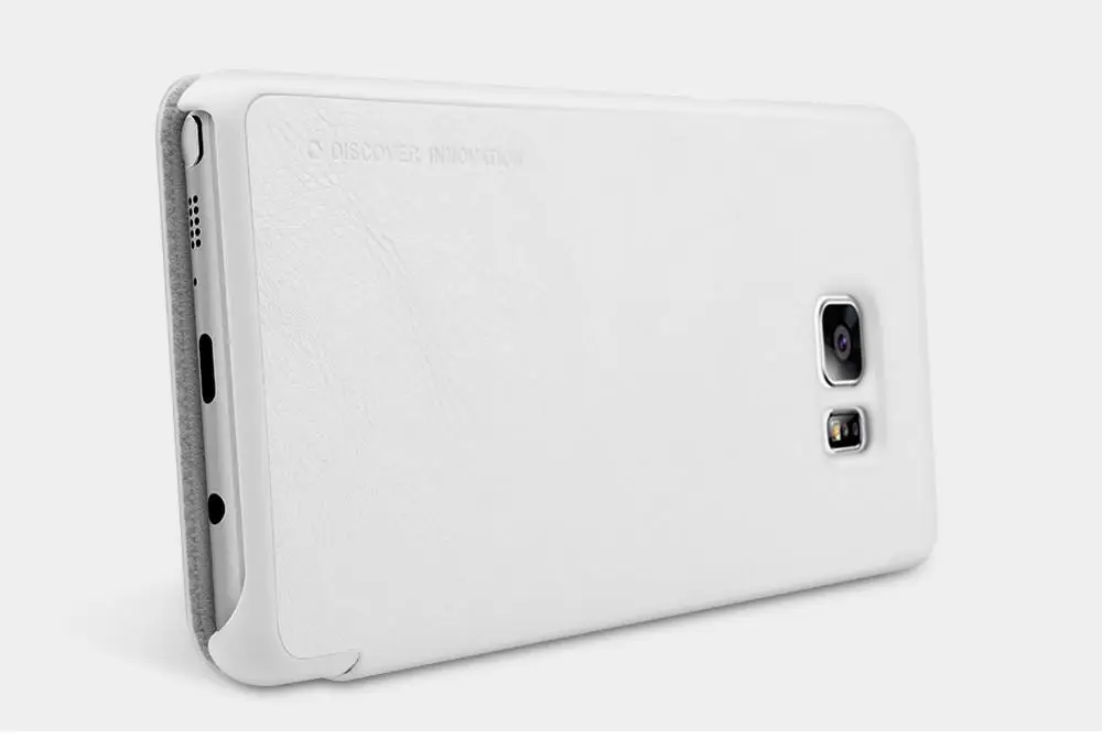 Nillkin СПС samsung Galaxy Note fe Fan Edition чехол Qin PU чехол на магнитном замке samsung Galaxy Note fe Fan Edition чехол задняя крышка - Цвет: White