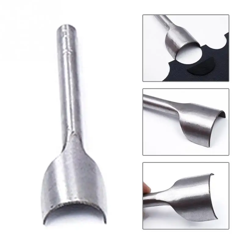 

1Pcs 5-50MM Leather Craft Tools 1/2 Half-Round Cutter Punch Strap Belt Wallet End For Home Leather Sewing