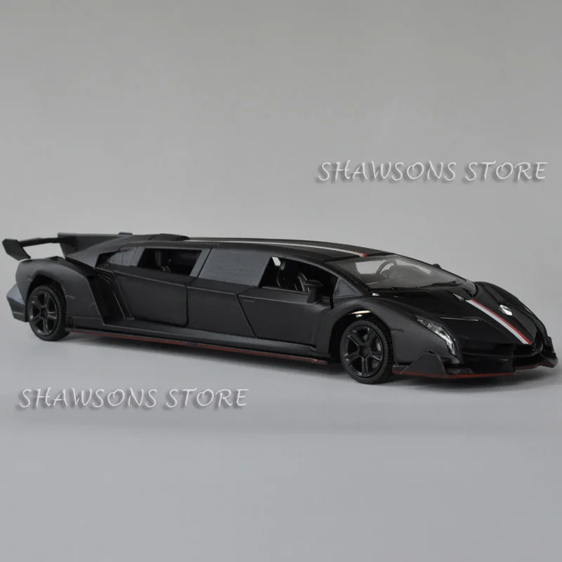 

1:32 Diecast Car Model Toys Pull Back Lamborghin Veneno Stretch Limousine W/ Sound & Light