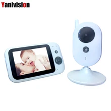 font b Wireless b font 3 5 inch Digital Video Baby Monitor Audio Music Infant