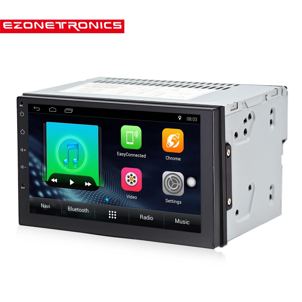 Roverone 7 Pouces Android 7.1 universel double DIN Autoradio GPS avec lecteur 2G 16G Quad Core Sortie HDMI Full /écran tactile
