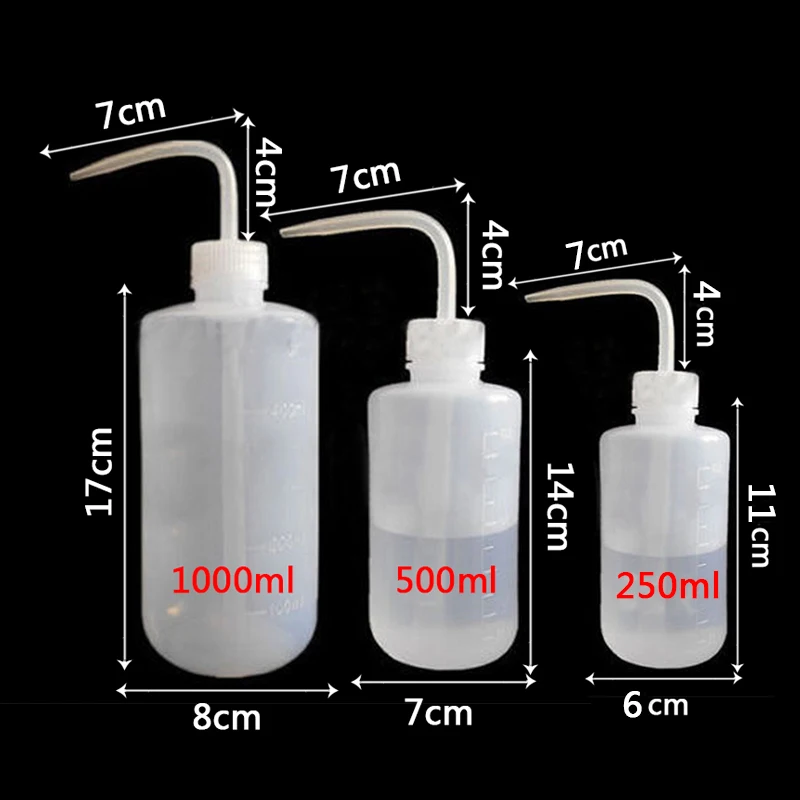 5pcs 250ml White Squeeze Bottle Plastic Washing Bottle Sauce Oil Water Dispenser Diffuser Kitchen Accessory
