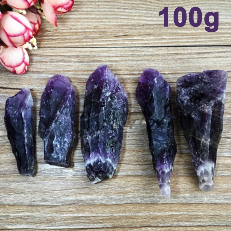 

Maytir 100g Natural Purple Amethyst Point Quartz Crystal Stones Healing Specimen Home Desk Aquarium Decor