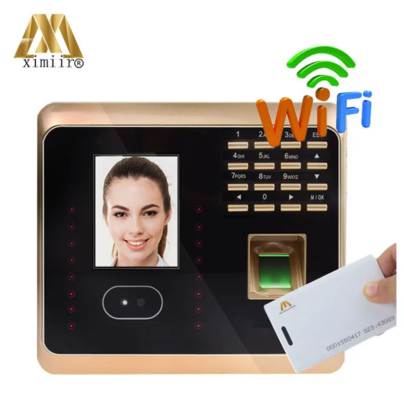 

WIFI+RFID Facial Fingerprint Employee Time Attendance advanced ZKTeco Time Recording UF100 FACE ATTENDANCE