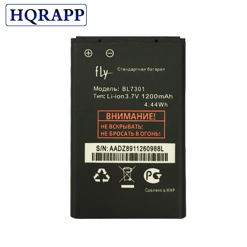 Аккумулятор BL7301 1200 мАч для fly BL6402 BL5310 BL4505 BL3901 BL7407 BL4001 BL4017 BL5405 BL6001 мобильный телефон