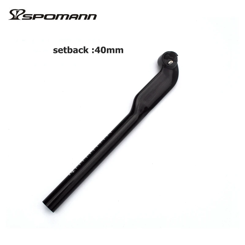 

Bicycle carbon seatpost offset 25 degrees MTB road bike seat tube carbon sea tpost 27.2 / 30.8 / 31.6 * 400mm 3k black