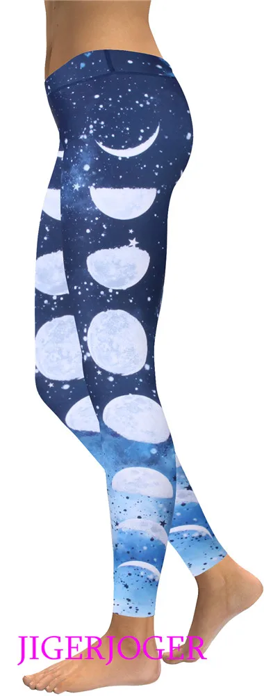 High Waist Dark Blue Full moon legging (1)