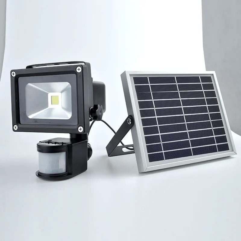 

Outdoor Lighting Waterproof 10W Solar Powered LED Emergency Flood Light Inductive Led Floodlight 60leds IP65 Spot lighting