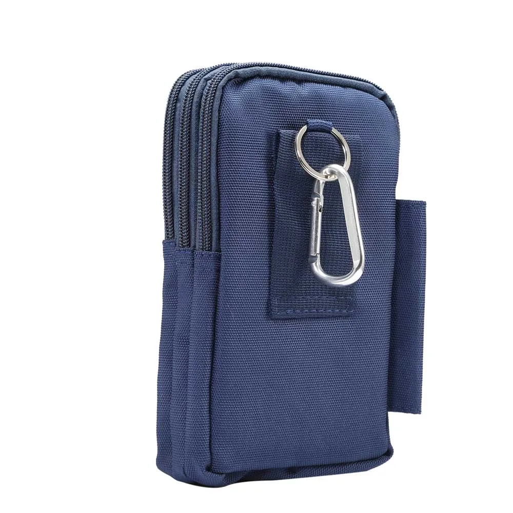 

SUBIN Universal Multifunctional Mountaineering Sport buckle Mobile Phone Bag Case Pouch For tache Running Double zipper 4 layers