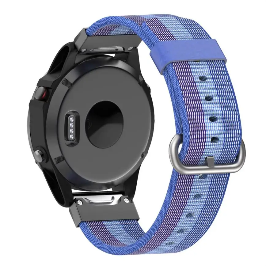 Браслет для наручных часов, тканый нейлоновый легкий ремешок для часов Garmin Fenix 5 Plus Smart Bracelet 18JUL10 - Цвет: B