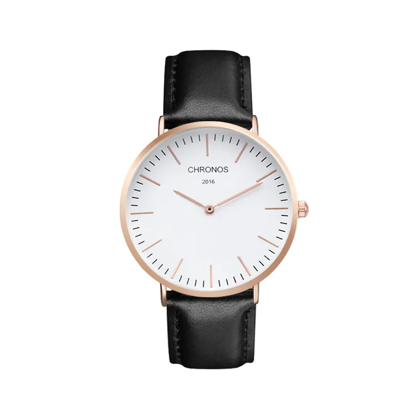 CHRONOS Мужские Женские парные часы простые тонкие повседневные кварцевые нейлоновые часы Белый аналоговый циферблат Relojes Mujer Montre Femme Horloge - Цвет: CH 0119