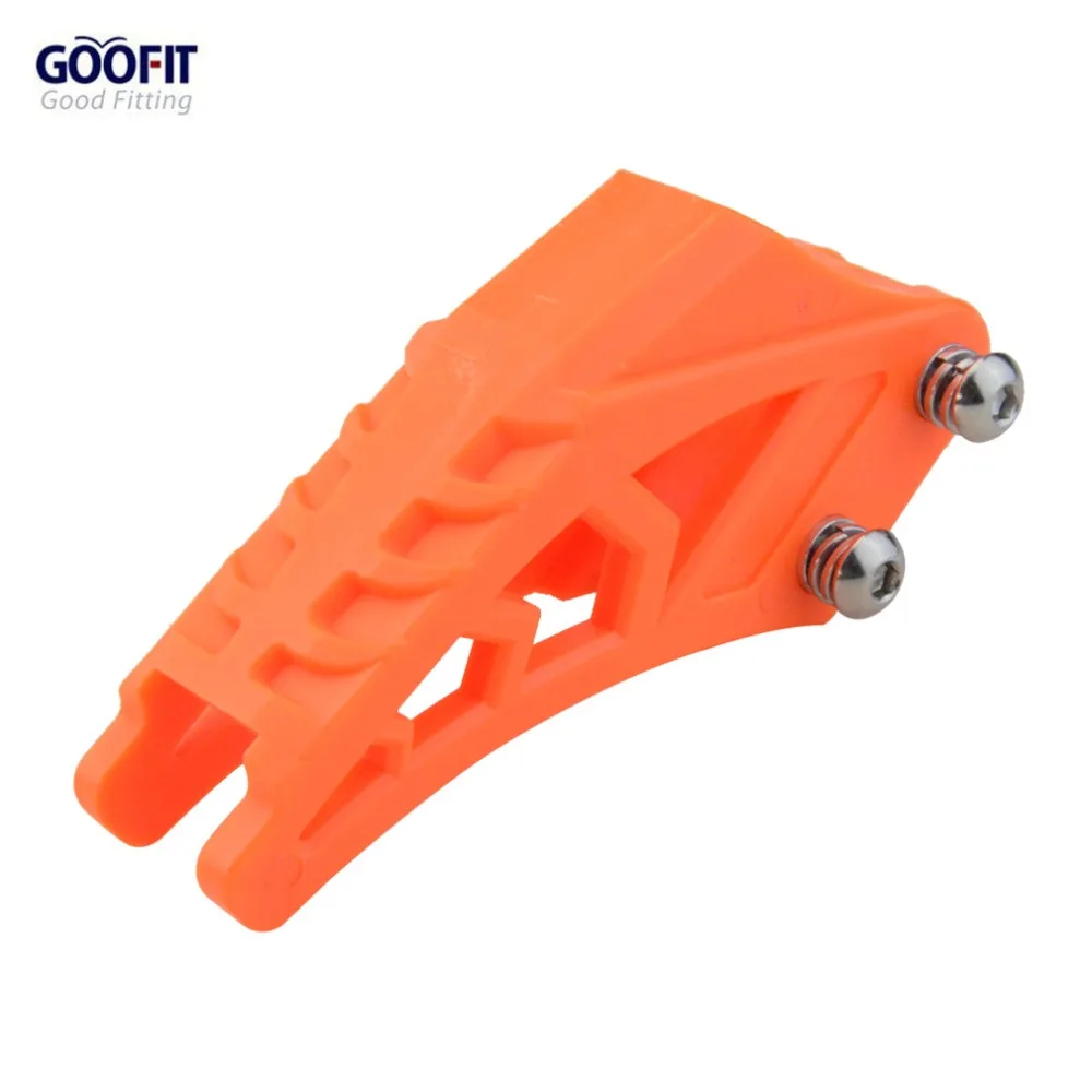 

GOOFIT 420# 428# orange Chain Guide Chain Guard Protector Fit CRF 250 R EXC CRF YZF KXF KTMX for BSE Bosuer Dirt Bike Pit Bike