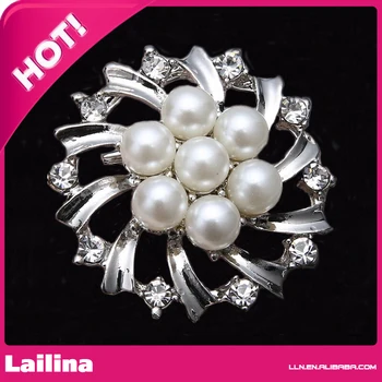 

Hot Sale 45mm Vintage Crystal Brooch For Wedding Decoration