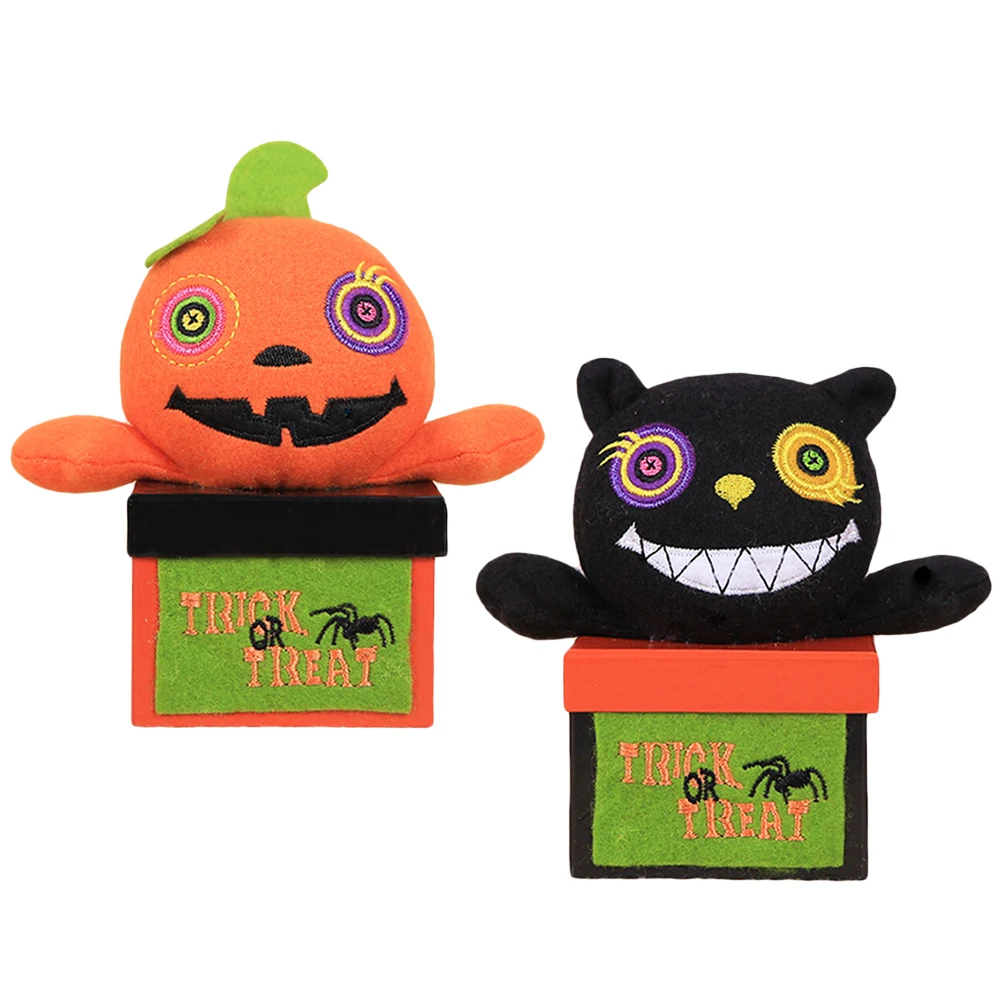 2PCS Creative Cute Pumpkin Children Halloween Gift Box for Halloween