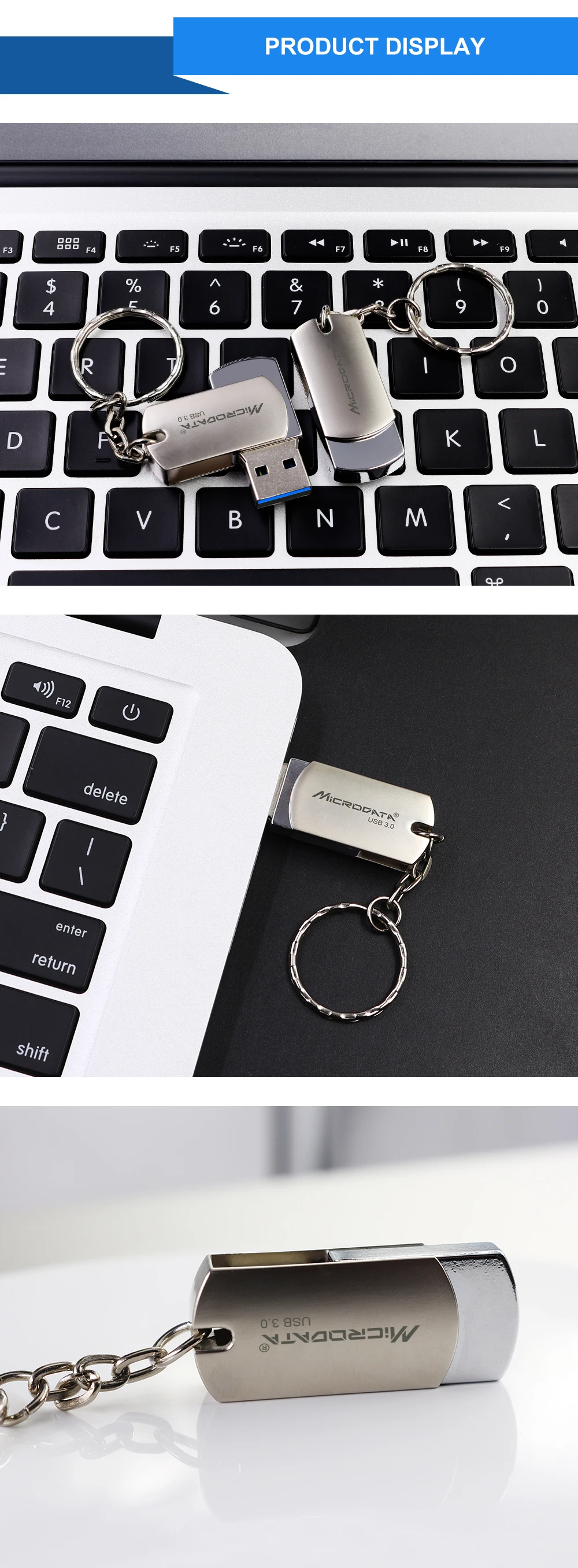 Металлический брелок для ключей USB флеш-накопитель мини-флеш-накопитель 16 Гб оперативной памяти, 32 Гб встроенной памяти, высокоскоростной флеш-накопитель USB 3,0 64 Гб 128 ГБ U диск подарки