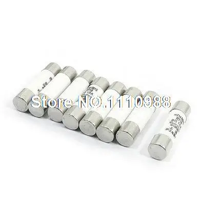 

AC 380V 10A 10x38mm Ceramic Cylindrical Fuse Links RT14/RT18 8Pcs