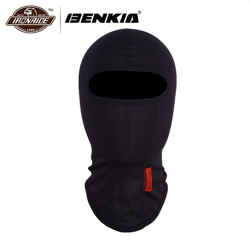 

BENKIA Breathable Motorcycle Face Mask Moto Riding Absorb Sweat Mask Motorbike Balaclava Head Cover Riding Protective Hood