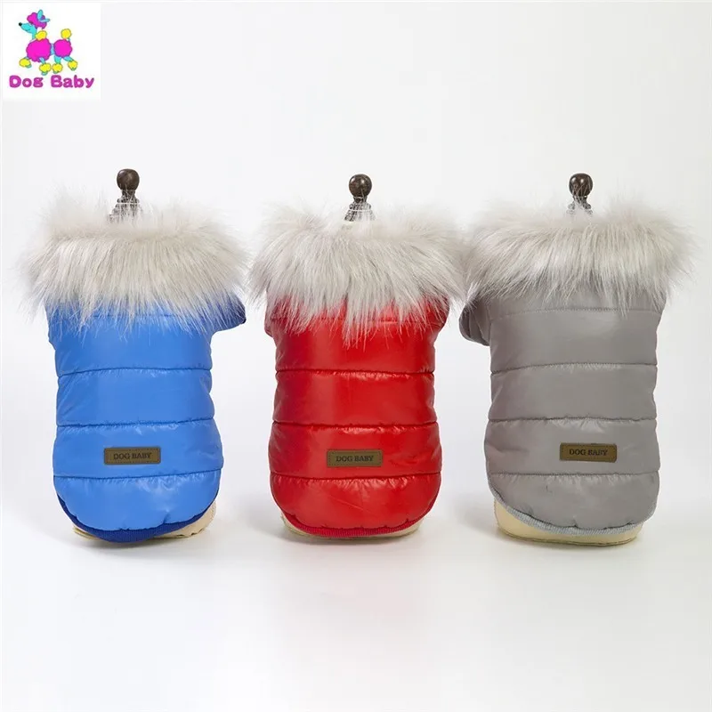 

Winter Pet Dog Clothes Super Warm Down Jacket For Small Dogs Waterproof Dog Coat Thicker Cotton Hoodies For Chihuahua