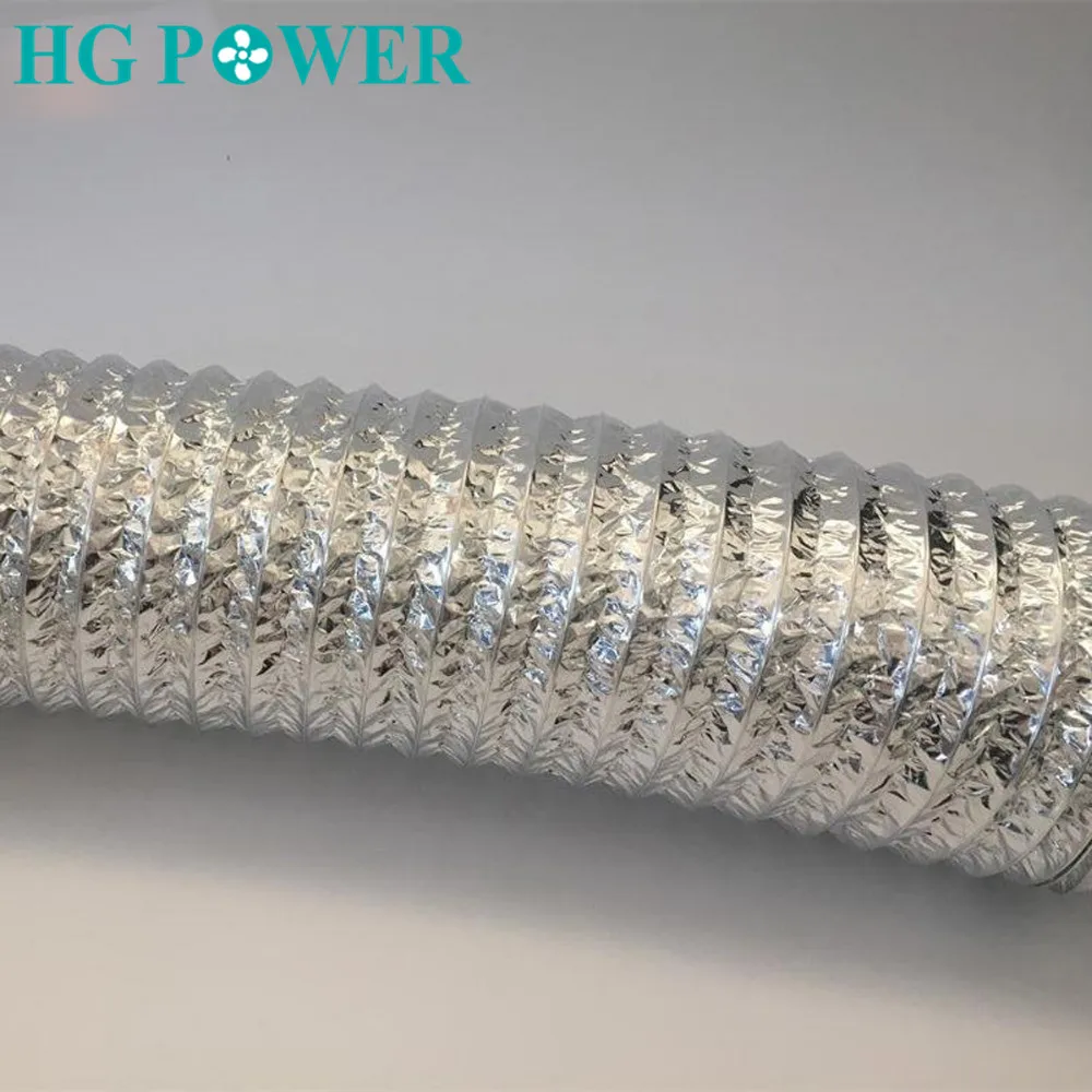2m 4/6 inch Ventilation Duct Fan Double Aluminum Recuperation Air Hose Foil Tube Exhaust Inline Fan for Kitchen Toilet Air Vent