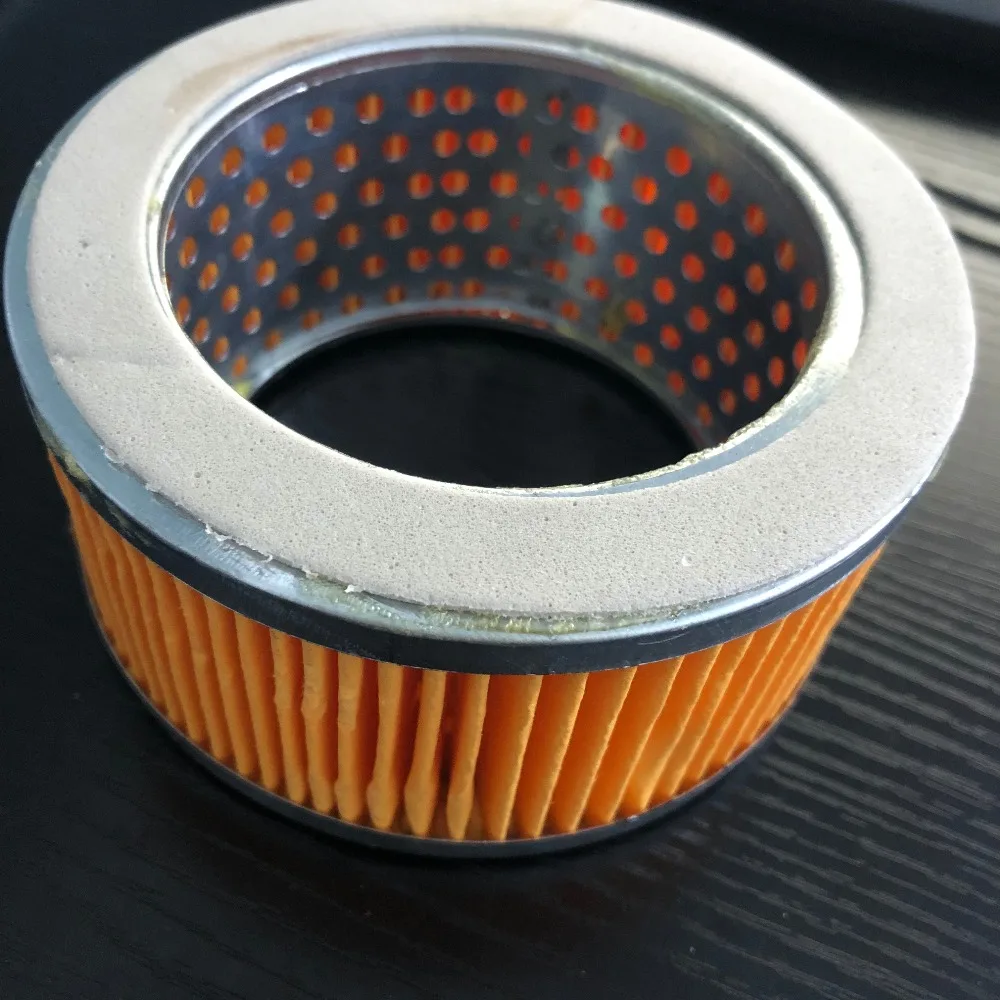 

Air Compressor Perforated 3" Inside Diameter Muffler Filter Yellow 108x76x54mm