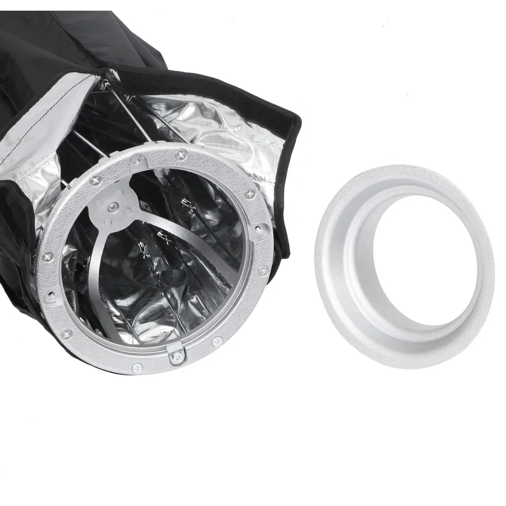  Selens 105cm White Foldable Beauty Dish Softbox with Bowens Mount for Studio Lighting Off-camera Fl