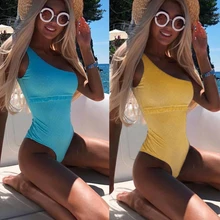 Купальный костюм с открытыми плечами, Женские сексуальные стринги, купальник для девочек, цельный купальный костюм, боди, купальный костюм для женщин, монокини с высокой посадкой