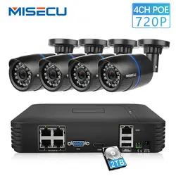 MISECU 4CH POE 1080 P NVR 4 шт. 1.0mp 15 в PoE IP камера P2P HDMI 1080 CCTV системы наблюдения ИК Ночное Видение out/Крытый ПК и телефон