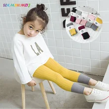 

SLKMSWMDJ 13 colors spring and autumn new cotton children's Leggings girls baby solid color Leggings suitable for 1-8 years old