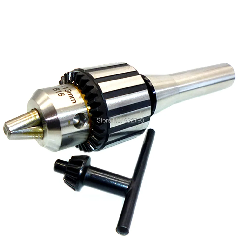 Mount Type B16 Heavy Duty Drill Chuck Key Keyed R8 Taper Shank Capacity